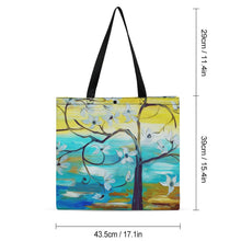 Lade das Bild in den Galerie-Viewer, Horizontale Version Beidseitiger Voll Druck Tote Tasche Boutique Handtasche Umhängetasche Strandtasche Schultertasche mit Fotos Muster Text Logo selbst gestalten und bedrucken
