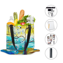 Lade das Bild in den Galerie-Viewer, Horizontale Version Beidseitiger Voll Druck Tote Tasche Boutique Handtasche Umhängetasche Strandtasche Schultertasche mit Fotos Muster Text Logo selbst gestalten und bedrucken
