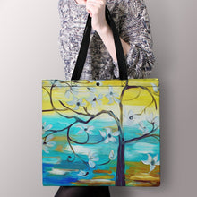 Lade das Bild in den Galerie-Viewer, Horizontale Version Beidseitiger Voll Druck Tote Tasche Boutique Handtasche Umhängetasche Strandtasche Schultertasche mit Fotos Muster Text Logo selbst gestalten und bedrucken
