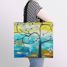 Lade das Bild in den Galerie-Viewer, Horizontale Version Beidseitiger Voll Druck Tote Tasche Boutique Handtasche Umhängetasche Strandtasche Schultertasche mit Fotos Muster Text Logo selbst gestalten und bedrucken
