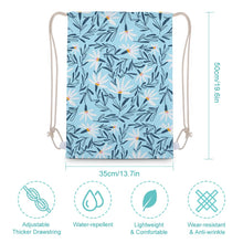 Lade das Bild in den Galerie-Viewer, Jutebeutel Segeltuch Canvas Kordelzugbeutel Kordeltasche Rucksack mit Kordelzug (Beidseitiger Druck mit dem gleichen Bild) mit Fotos Muster Text Logo selbst gestalten und bedrucken
