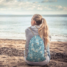 Lade das Bild in den Galerie-Viewer, Jutebeutel Segeltuch Canvas Kordelzugbeutel Kordeltasche Rucksack mit Kordelzug (Beidseitiger Druck mit dem gleichen Bild) mit Fotos Muster Text Logo selbst gestalten und bedrucken
