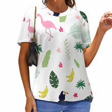 Lade das Bild in den Galerie-Viewer, Kurzarm T-Shirt Volldruck-T-Shirts TSHIRT Rundhalsshirt NT für Damen Frauen mit Foto Muster Text selbst gestalten und bedrucken
