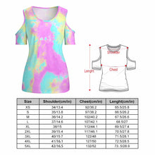 Lade das Bild in den Galerie-Viewer, Kurzarmshirt Schulterfreie Shirts TSHIRT mit U-Ausschnitt für Damen Frauen mit Foto selbst gestalten und bedrucken
