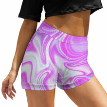 Lade das Bild in den Galerie-Viewer, Kurze Hose Sportswear Sweatshorts mit Foto Muster Text Damen Frauen selbst gestalten und bedrucken
