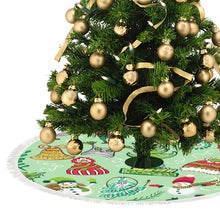 Lade das Bild in den Galerie-Viewer, Kurzer Plüsch Weihnachtsbaumrock Weihnachtsbaumdecke mit Troddel 30&quot;×30&quot; 36&quot;×36&quot; 48&quot;×48&quot; selbst gestalten und bedrucken
