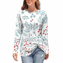 Lade das Bild in den Galerie-Viewer, Langarmshirt Rundhalsshirt Voll-Druck HL für Damen Frauen mit Foto Muster Text selbst gestalten und bedrucken
