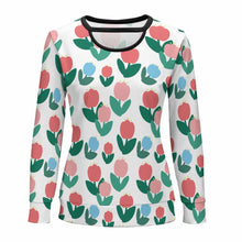 Lade das Bild in den Galerie-Viewer, Langarmshirt mit Rundhals NZ051 für Damen Frauen mit Foto selbst gestalten und bedrucken

