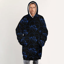 Lade das Bild in den Galerie-Viewer, Mehrbilddruck Decken Kapuzenpullover Lang für Herren &amp; Männer B4122 mit Foto Muster Text Logo selbst gestalten und bedrucken
