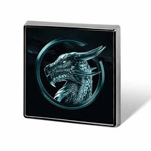 Lade das Bild in den Galerie-Viewer, Metall &quot;Square&quot; Quadrat-Form Abzeichen mit Fotos Muster Text Logo selbst gestalten und bedrucken
