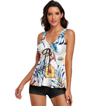 Lade das Bild in den Galerie-Viewer, Modische Tankini QZ6065 Damen (2-tlg. Set) online selbst gestalten und bedrucken
