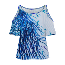 Lade das Bild in den Galerie-Viewer, Multi-Image-Design Allover-Druck Große Größen Sexy Schulterfreie TShirt Off Shoulder T-Shirt AVT Damen / Frauen selbst gestalten und bedrucken
