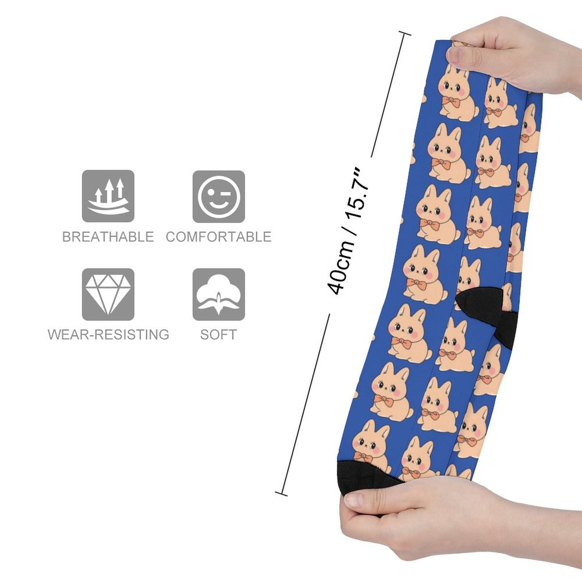 Multi-Image-Design Socken lang Damen Herren mit Ihrem Design Motiv und ...