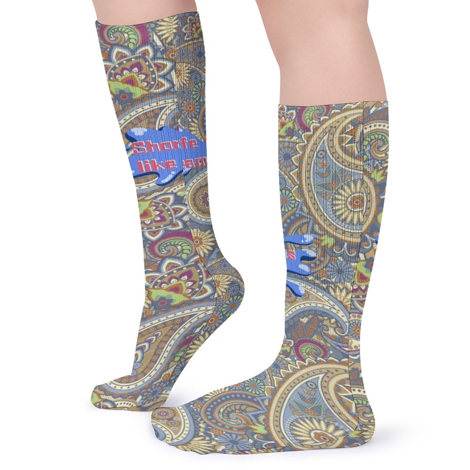 Probieren Sie personalisierte Socken mit Bildern aus Multi-Image-DesignatmungsaktiveSockenlangDamen_HerrenmitIhremDesignMotivundFotoselbstgestaltenundbedrucken3