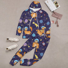 Lade das Bild in den Galerie-Viewer, Multi-Image-Druck All Over-Druck Kapuzenpullover Trainingsanzug SET Jogginghose &amp; Hoodie Set 2 tlg. 4T03 Damen / Frauen mit Fotos Muster Text Logo selbst gestalten und bedrucken
