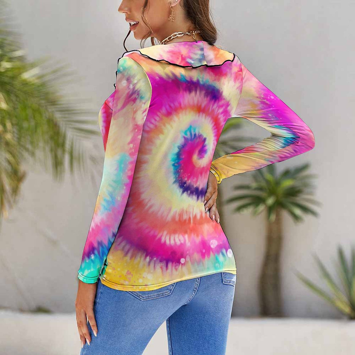 Rollkragen Shirt Damen Damen Langarm-T-Shirt Mit Hohem Schildkrötenausschnitt – Gerippt, Aus Viskose-Elastane, Casual & Bequem Rotes Tshirt Damen