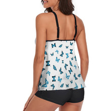 Lade das Bild in den Galerie-Viewer, Multi-Image-Druck Damen / Frauen Badeanzug Set Tankini Top mit Hose in bauchbedeckender Form QZ6072 mit Fotos Muster Text Logo selbst gestalten und bedrucken
