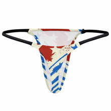 Lade das Bild in den Galerie-Viewer, Multi-Image-Druck Damen / Frauen G-String Tanga Stringtanga Ministring mit Bändern D42 mit Fotos Muster Text Logo selbst gestalten und bedrucken
