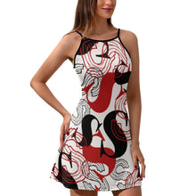 Lade das Bild in den Galerie-Viewer, Multi-Image-Druck Damen / Frauen Slingkleid Bedrucktes Kleid Sommerkleid NZ021 mit Fotos Muster Text Logo selbst gestalten und bedrucken
