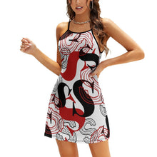 Lade das Bild in den Galerie-Viewer, Multi-Image-Druck Damen / Frauen Slingkleid Bedrucktes Kleid Sommerkleid NZ021 mit Fotos Muster Text Logo selbst gestalten und bedrucken
