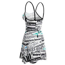 Lade das Bild in den Galerie-Viewer, Multi-Image-Druck Damen / Frauen Slingkleid Sommer Strandkleid NZ002 mit Fotos Muster Text Logo selbst gestalten und bedrucken
