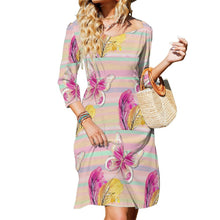 Lade das Bild in den Galerie-Viewer, Multi-Image-Druck Damen / Frauen Sommerkleid Midikleid mit Knotendetail im Rücken B272 mit Fotos Muster Text Logo selbst gestalten und bedrucken
