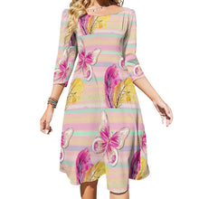 Lade das Bild in den Galerie-Viewer, Multi-Image-Druck Damen / Frauen Sommerkleid Midikleid mit Knotendetail im Rücken B272 mit Fotos Muster Text Logo selbst gestalten und bedrucken
