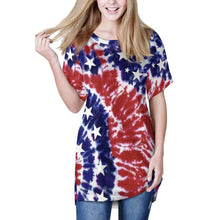 Lade das Bild in den Galerie-Viewer, Multi-Image-Druck Damen / Frauen TSHIRT T-Shirt Kleid Lang mit Rundhalsausschnitt Oversize AQT mit Fotos Muster Text Logo selbst gestalten und bedrucken
