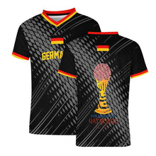 Lade das Bild in den Galerie-Viewer, Multi-Image-Druck Fußball WM Fußballtrikot Jersey Fußball Trikot Herren 3Z06 mit Fotos Muster Text Logo selbst gestalten und bedrucken
