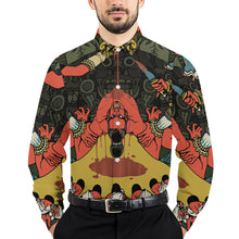 Lade das Bild in den Galerie-Viewer, Multi-Image-Druck Herren / Männer Langarmhemd Basic Long Sleeve Shirt mit All Over Print 3M38 mit Fotos Muster Text Logo selbst gestalten und bedrucken
