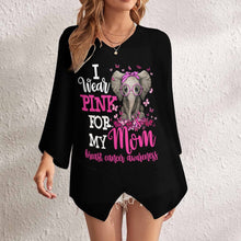 Lade das Bild in den Galerie-Viewer, Multi-Image-Druck Langarmshirt V-Ausschnitt Damen Bluse Lose Shirt NZ2205294 mit Fotos Muster Text Logo selbst gestalten und bedrucken
