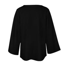 Lade das Bild in den Galerie-Viewer, Multi-Image-Druck Langarmshirt V-Ausschnitt Damen Bluse Lose Shirt NZ2205294 mit Fotos Muster Text Logo selbst gestalten und bedrucken
