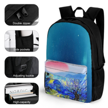 Lade das Bild in den Galerie-Viewer, Multi-Image-Druck Rucksack Schulrucksack Businessrucksack Reiserucksack Sportrucksack mit Taschen mit Fotos Muster Text Logo selbst gestalten und bedrucken
