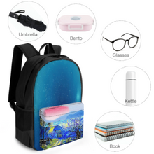 Lade das Bild in den Galerie-Viewer, Multi-Image-Druck Rucksack Schulrucksack Businessrucksack Reiserucksack Sportrucksack mit Taschen mit Fotos Muster Text Logo selbst gestalten und bedrucken
