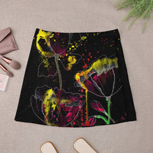 Lade das Bild in den Galerie-Viewer, Multi-Image-Druck Voll Druck Damen / Frauen A-Linien-Rock MINI Kurz Rock ALQ mit Fotos Muster Text Logo selbst gestalten und bedrucken
