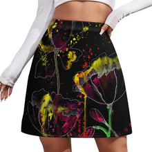 Lade das Bild in den Galerie-Viewer, Multi-Image-Druck Voll Druck Damen / Frauen A-Linien-Rock MINI Kurz Rock ALQ mit Fotos Muster Text Logo selbst gestalten und bedrucken
