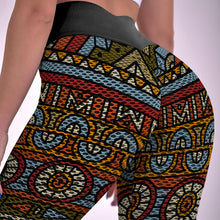 Lade das Bild in den Galerie-Viewer, Multi-Image-Druck Wabenmuster Yoga Hose Lang Legging YJ050 mit Fotos Muster Text Logo selbst gestalten und bedrucken
