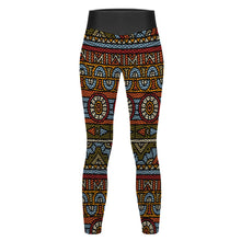 Lade das Bild in den Galerie-Viewer, Multi-Image-Druck Wabenmuster Yoga Hose Lang Legging YJ050 mit Fotos Muster Text Logo selbst gestalten und bedrucken

