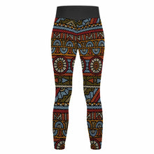 Lade das Bild in den Galerie-Viewer, Multi-Image-Druck Wabenmuster Yoga Hose Lang Legging YJ050 mit Fotos Muster Text Logo selbst gestalten und bedrucken
