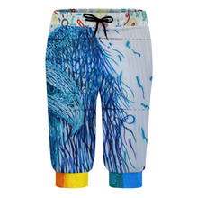 Lade das Bild in den Galerie-Viewer, Multi-Image Design Allover-Druck 3/4-Hose Sweathose Sporthose Leggings AIP für Männer mit Fotos Muster Text Logo selbst gestalten und bedrucken
