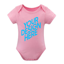Lade das Bild in den Galerie-Viewer, Overall Kurzarm Strampler Baby Bodysuit mit Foto Text selbst gestalten und bedrucken
