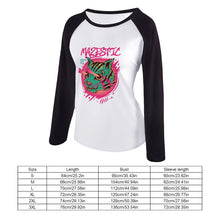 Lade das Bild in den Galerie-Viewer, Raglan T-Shirt TSHIRT lang mit vollem Arm Langarmshirt Damen selbst gestalten und bedrucken
