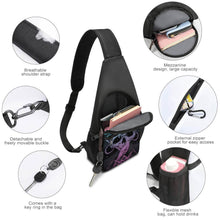 Lade das Bild in den Galerie-Viewer, Schultertasche Umhängetasche A002 Sling Bag Rucksack Crossbody Rucksack Brusttasche mit Foto / Text selbst gestalten und bedrucken
