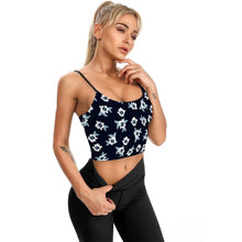 Lade das Bild in den Galerie-Viewer, Sexy Sport Cropped Tank Top YJ007 mit Bauchnabel - Damen / Frauen - selbst gestalten und bedrucken
