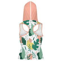Lade das Bild in den Galerie-Viewer, Sport BH Tank Top Crop Top Yoga Top mit Kapuze und Reißverschluss B772 mit Fotos Muster Text Logo selbst gestalten und bedrucken
