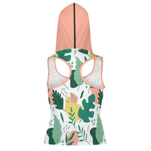 Lade das Bild in den Galerie-Viewer, Sport BH Tank Top Crop Top Yoga Top mit Kapuze und Reißverschluss B772 mit Fotos Muster Text Logo selbst gestalten und bedrucken

