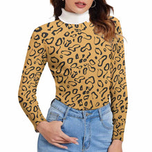 Lade das Bild in den Galerie-Viewer, Stehkragenpullover Rollkragenpullover MY08 für Damen Frauen mit Foto Muster Text selbst gestalten und bedrucken
