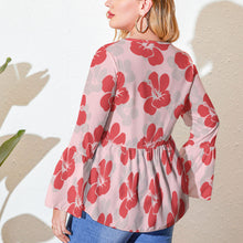 Lade das Bild in den Galerie-Viewer, Einzelbilddruck Übergroßes Lockeres High Waist Rock Top HIGH LOW ROCK Shirtbluse mit hochwertiger Rüsche am Saum für Damen / Frauen mit Einzelbilddruck selbst gestalten und bedrucken
