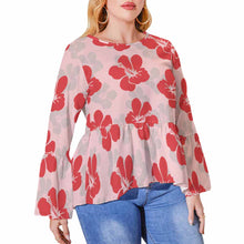 Lade das Bild in den Galerie-Viewer, Einzelbilddruck Übergroßes Lockeres High Waist Rock Top HIGH LOW ROCK Shirtbluse mit hochwertiger Rüsche am Saum für Damen / Frauen mit Einzelbilddruck selbst gestalten und bedrucken
