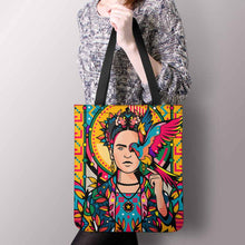 Lade das Bild in den Galerie-Viewer, Vertikale Version Beidseitiger Voll Druck Boutique Handtasche Umhängetasche Strandtasche Schultertasche mit Fotos Muster Text Logo selbst gestalten und bedrucken
